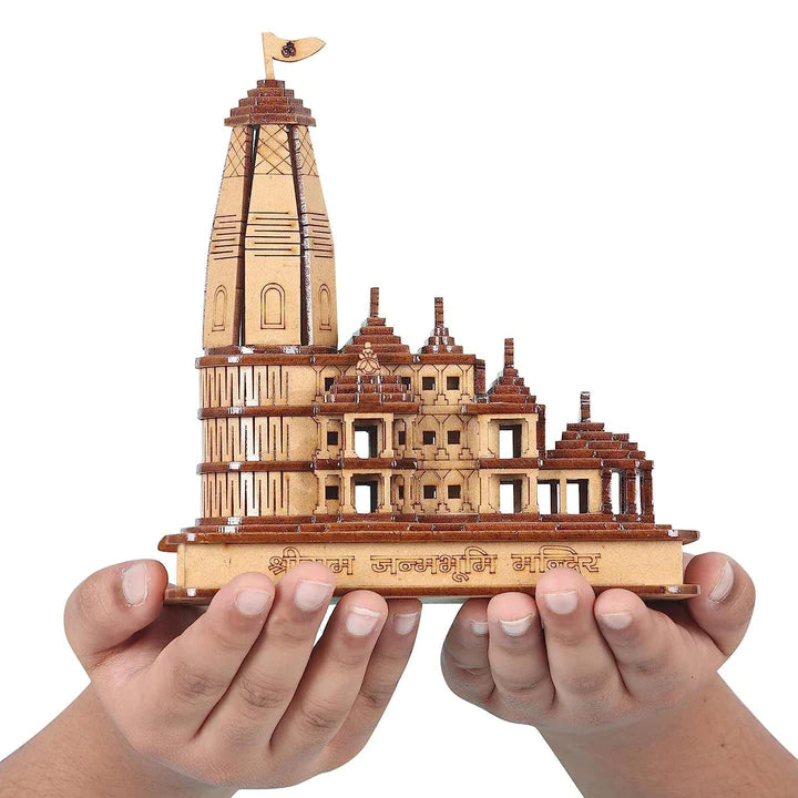 (FLAT 50% OFF) Ayodhya Shri Ram Mandir 3D Wooden Temple