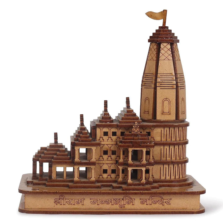 (FLAT 50% OFF) Ayodhya Shri Ram Mandir 3D Wooden Temple