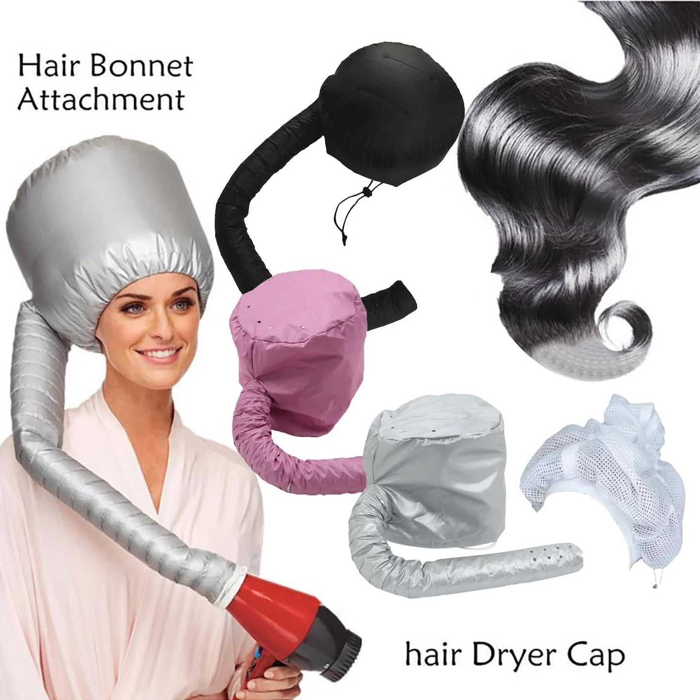 Vacuum Hooded Hair Dryer Cap