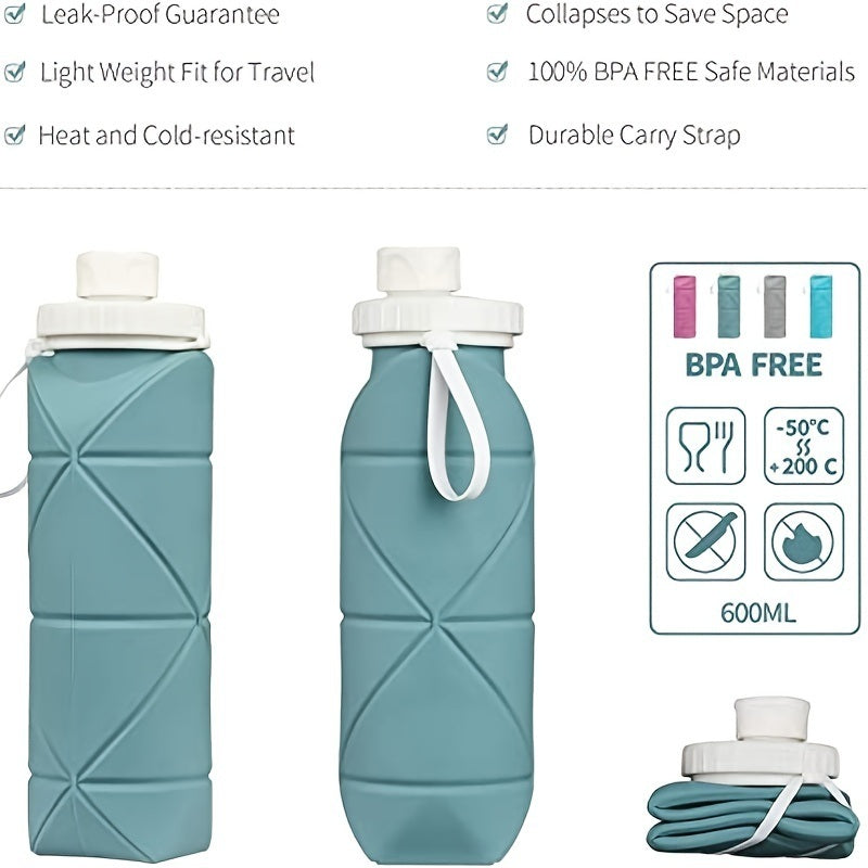 Portable Foldable Silicone Water Bottle (50% OFF)