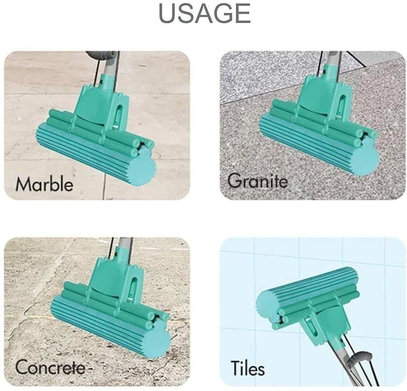 Multi-Purpose Foldable Floor Cleaning Squeeze Mop Wiper