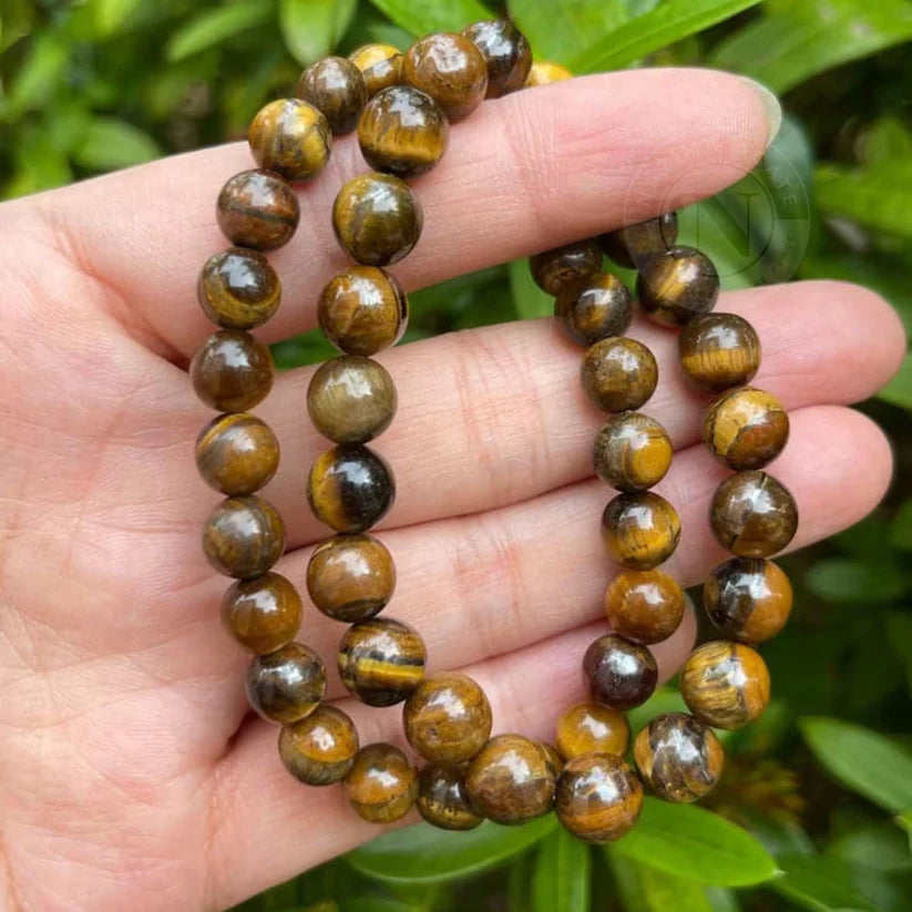 Tiger Eye Yellow Crystal Healing Stone Bracelet