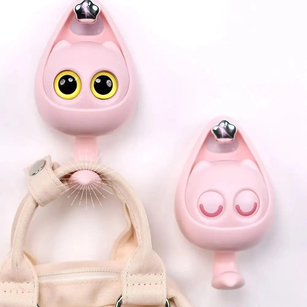 Cute Cat Wink Wall Hooks