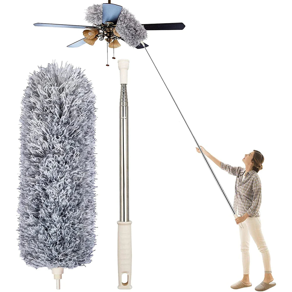 Microfiber 100 Inch Extendable Fan Cleaning Duster Pro