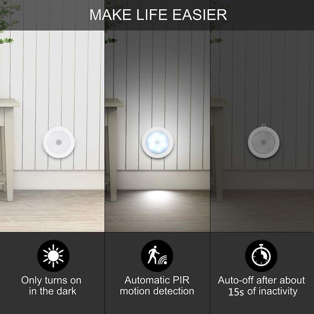 Smart Motion Sensor Light with USB Charging