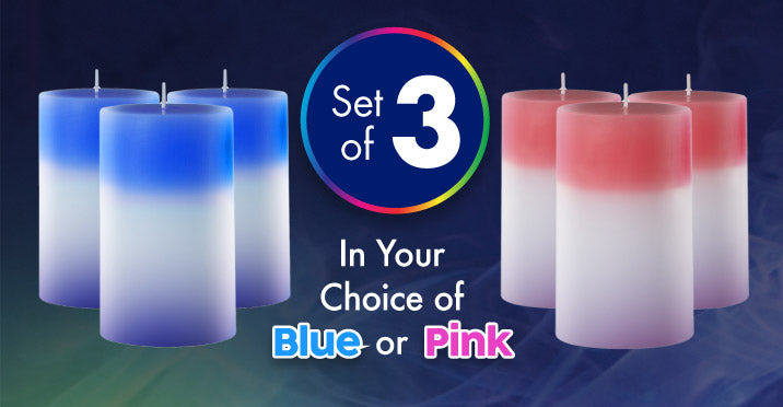 Mood Magic Colour Changing Candle (BUY 1 GET 2 FREE) BLUE + PINK + PURPLE