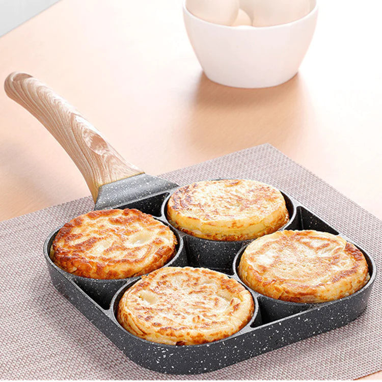 4 Hole Non-Stick Frying Pan