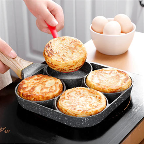 4 Hole Non-Stick Frying Pan