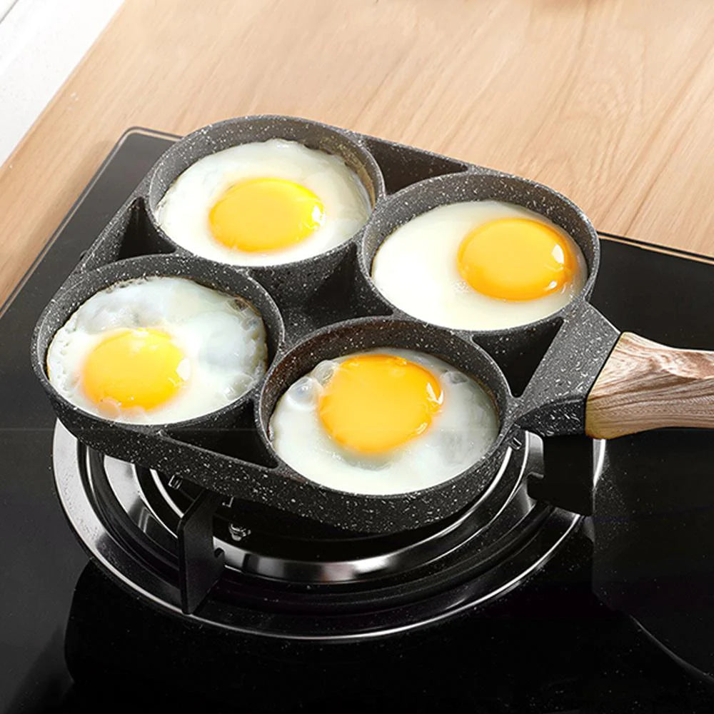 4 Hole Non-Stick Frying Pan