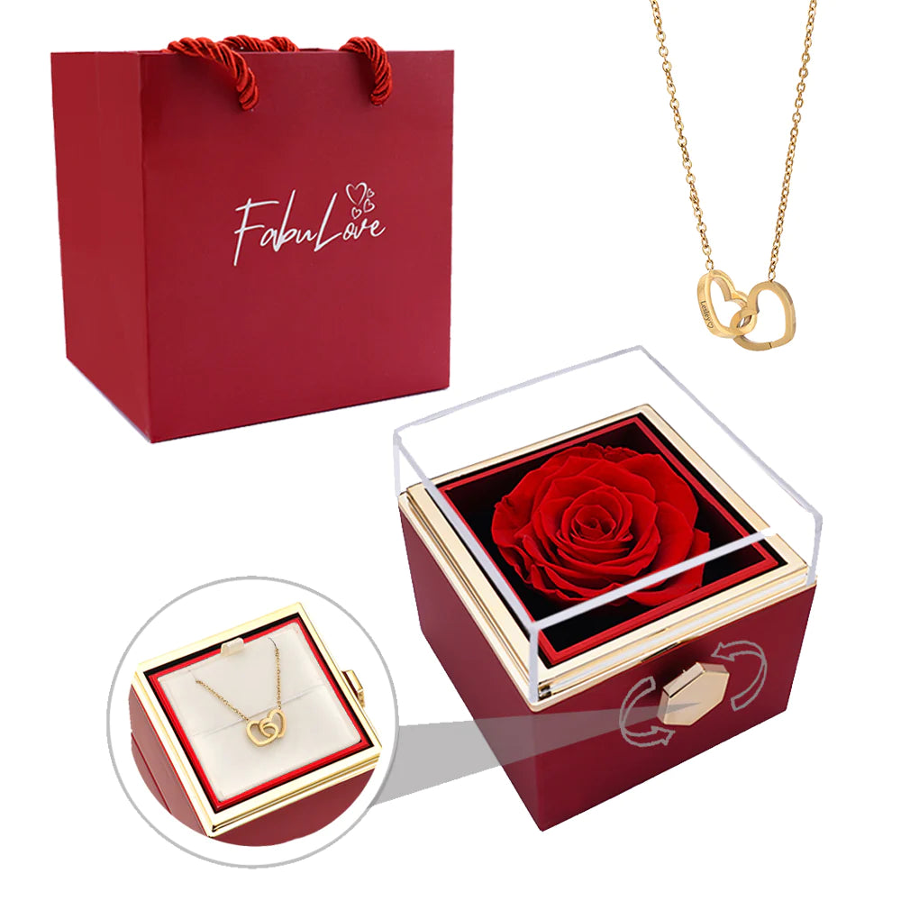 Eternal Rose Box (With Rose And Necklace)