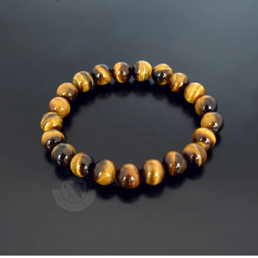 Tiger Eye Yellow Crystal Healing Stone Bracelet