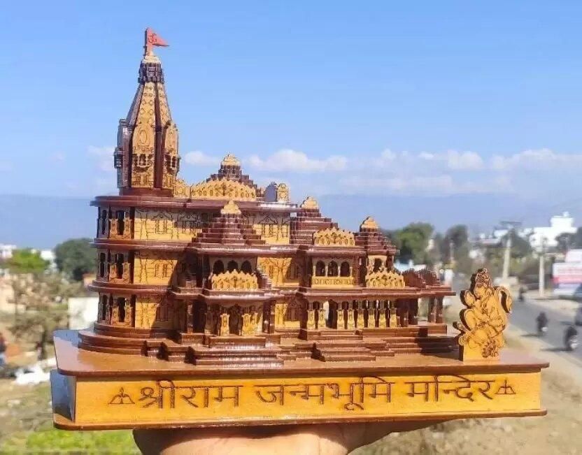 (FLAT 50% OFF) Ayodhya Shri Ram Mandir 3D Wooden Temple