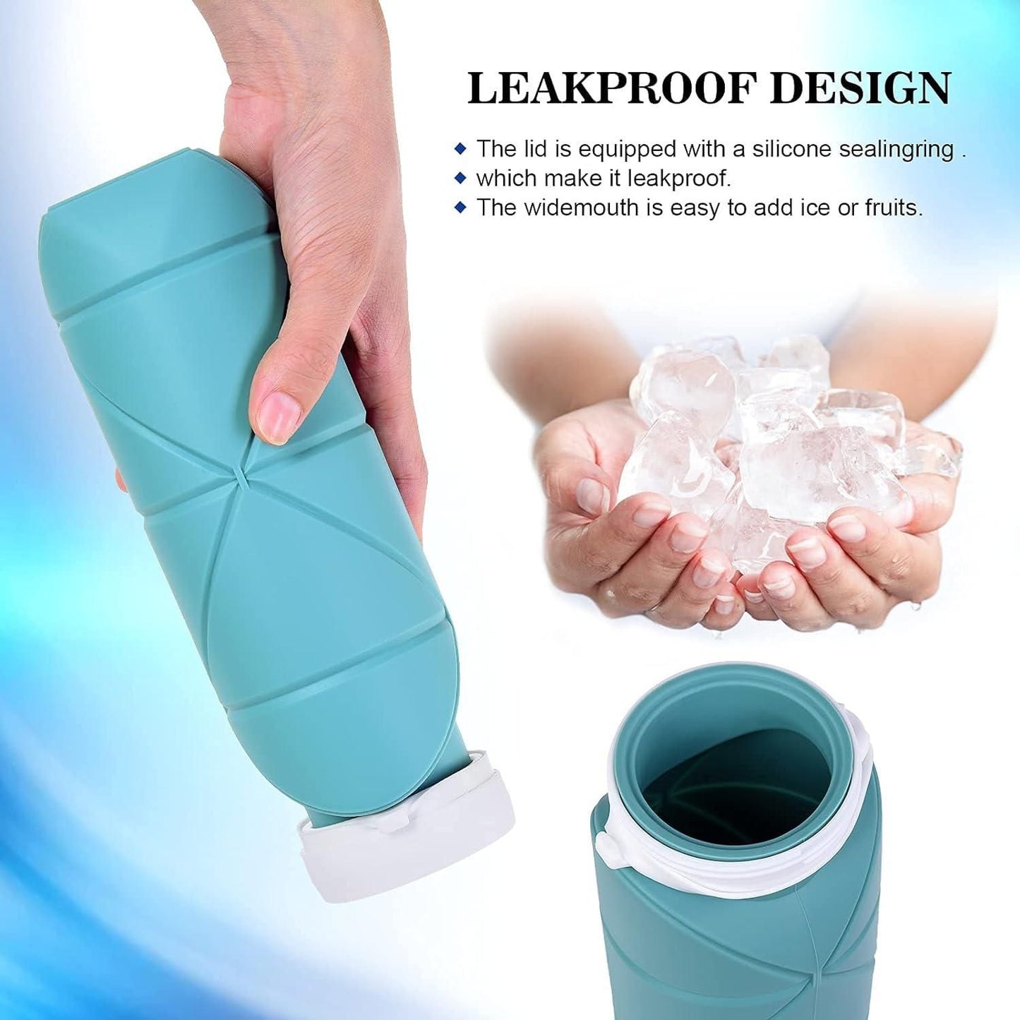 Portable Foldable Silicone Water Bottle (50% OFF)