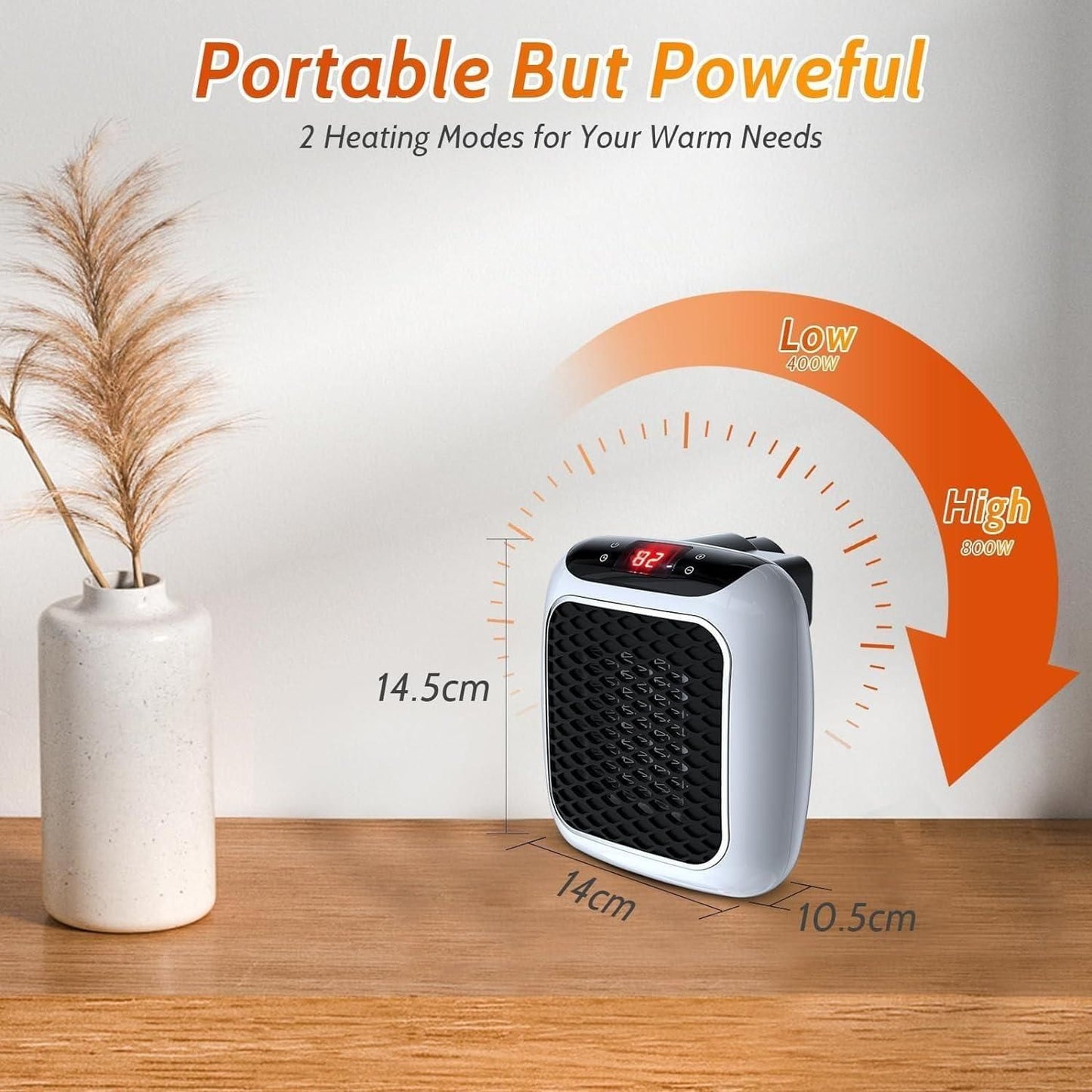 Heavy Load Smart Portable Heater With Remote