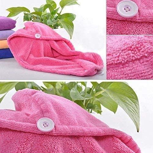 Hair Towel Wrap Absorbent Towel Hair-Drying Bathrobe Magic Hair Warp Towel Super Quick-Drying Multicolor-Combo